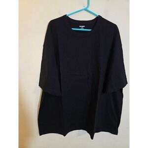 Old Navy Mens XXXL Black Soft-Washed Crew Neck 100% Cotton T-Shirt NWT